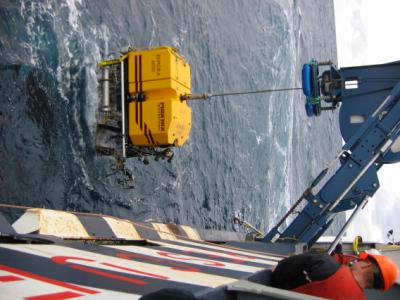 ROV breaking surface